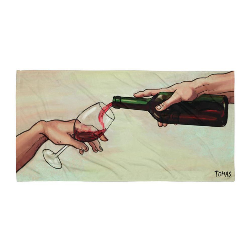 Creation of Red Wine Towel