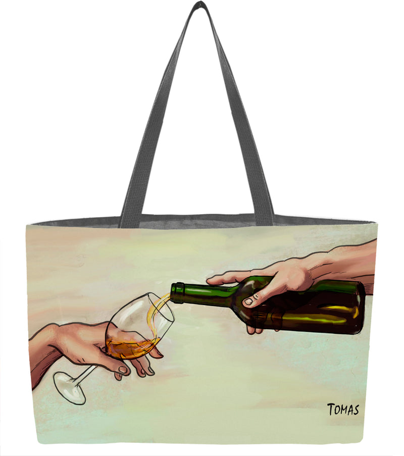 Creation of White Wine Everything Tote