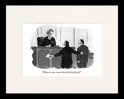 What Are You? Some Kind of Justice Freak Cartoon Print
