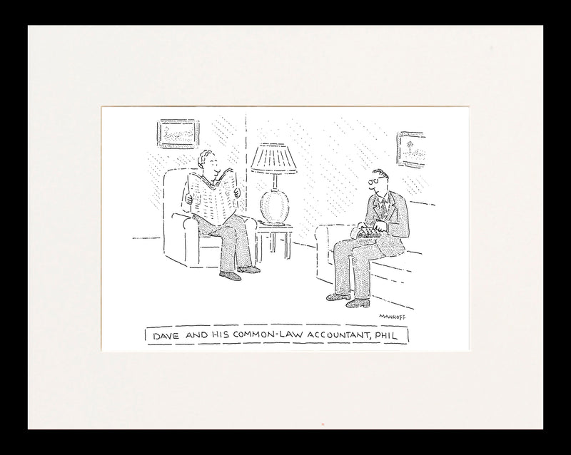 Common-Law Accountant Cartoon Print
