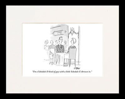 Schedule D Kind of Guy Cartoon Print