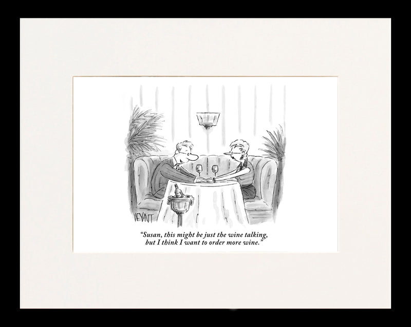 Order More Wine Cartoon Print