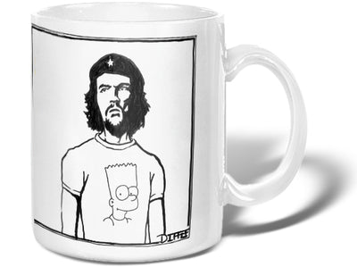  (Che Guevara wearing a Bart Simpson T-shirt.)