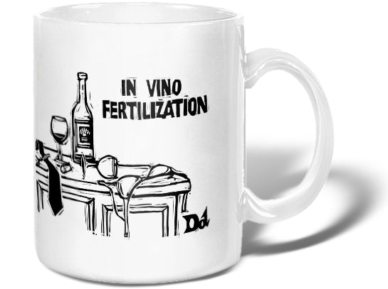  "In Vino Fertilization" (Empty wine bottle and scattered clothing.)