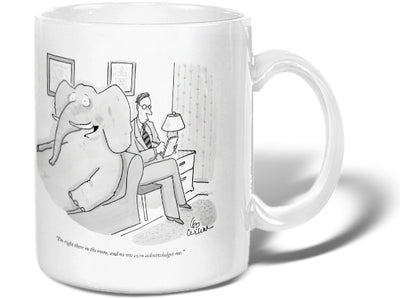  "I'm right there in the room, and no one even acknowledges me." (Elephant at a psychologist appointment.)