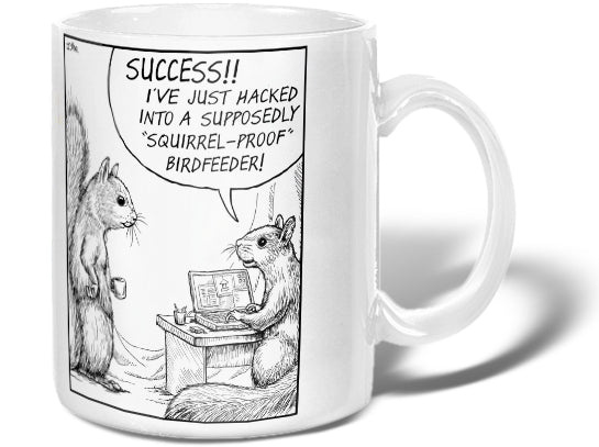 Hacked Squirrel-proof Birdfeeder Mug