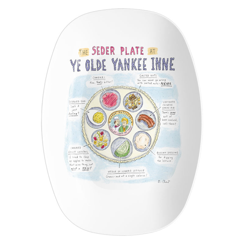 The Seder Plate at Ye Olde Yankee Inne Resin Serving Dish by Roz Chast