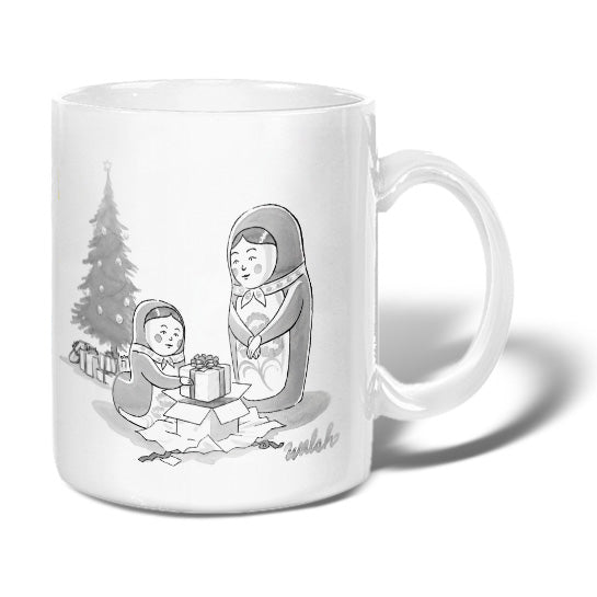 Russian Doll Christmas Mug