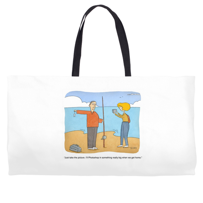 Cartoon Beach Bag / Weekender Tote - P. C. Vey