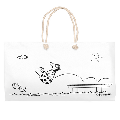 Cartoon Beach Bag / Weekender Tote - Charles Barsotti